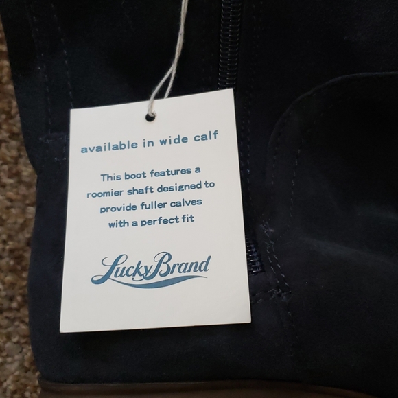 Lucky Harleen Over the Knee Boot, Blue Wide Calf - Picture 2 of 8